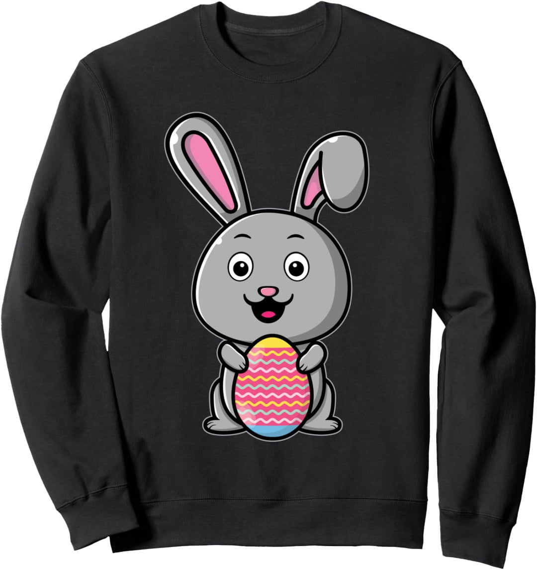Lustig Ostern Deko Kinder Osterhase Jungen Mädchen Oster Sweatshirt