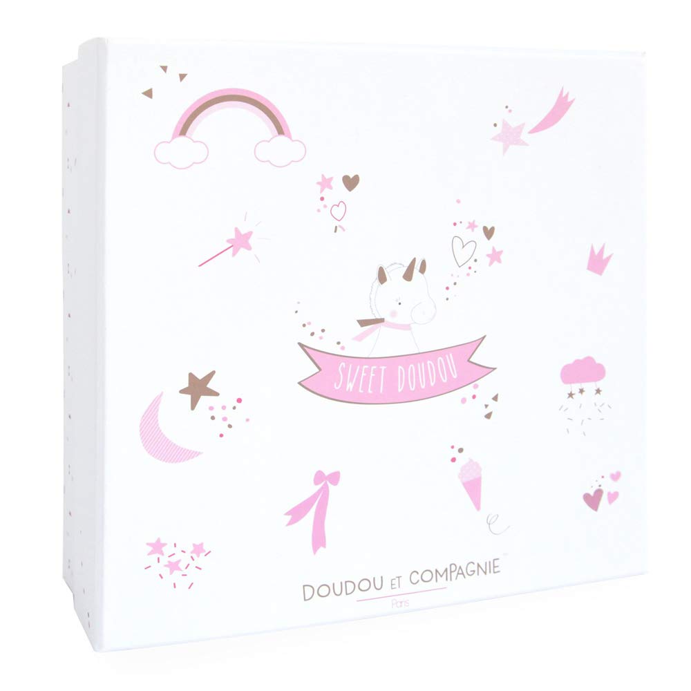 Doudou et Compagnie DC3275 Stofftier, gold, Stück: 1, Rosa, Baby, Rosa