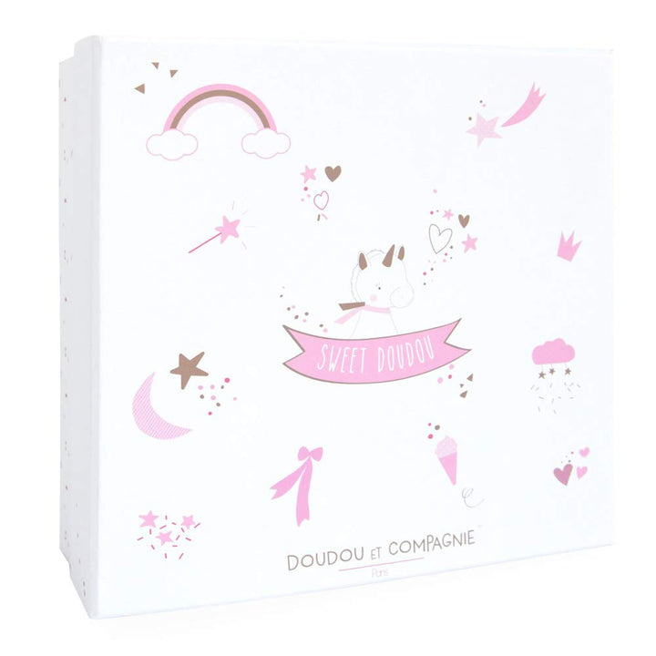 Doudou et Compagnie DC3275 Stofftier, gold, Stück: 1, Rosa, Baby, Rosa