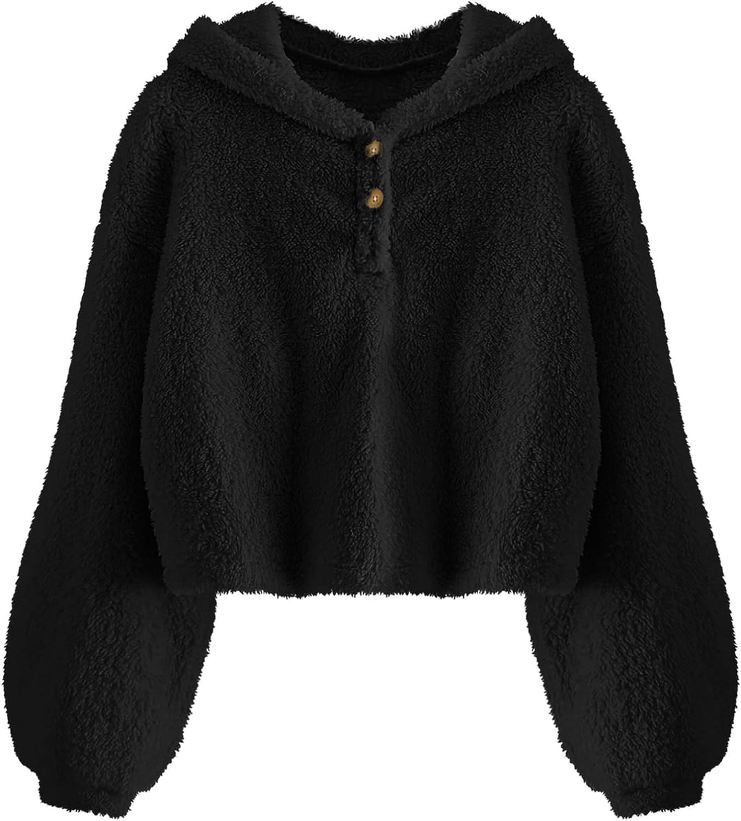 Imily Bela Kinder Mädchen Kapuzenpullover Fleece Hoodie Sherpa Sweatershirt Warm Teddy Pulli 7 Jahre