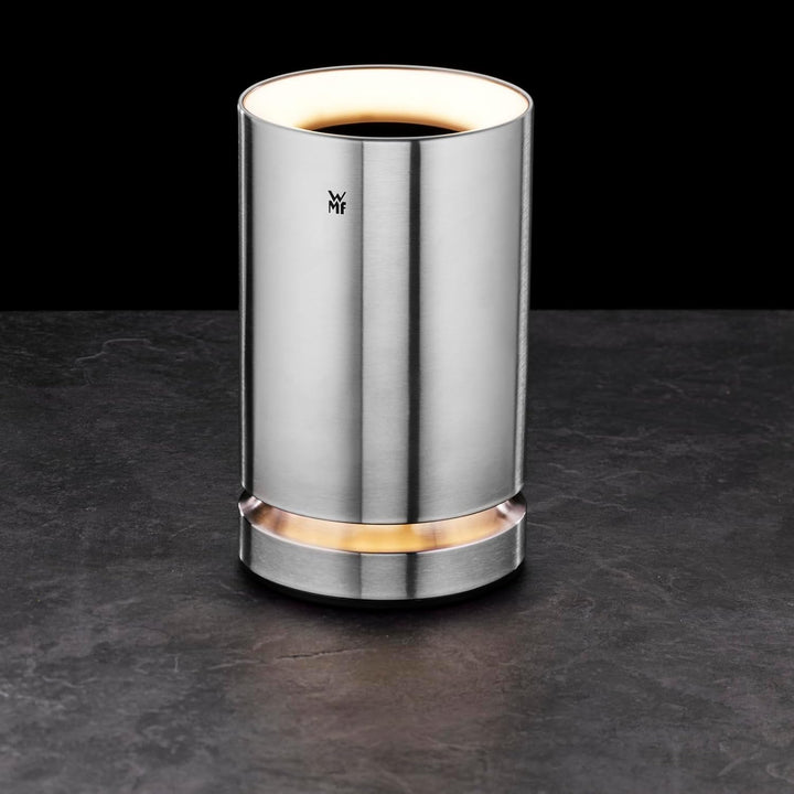 WMF Ambient Flaschenkühler elektrisch, Sekt oder Weinkühler elektrisch, Kühlmanschette, LED-Beleucht
