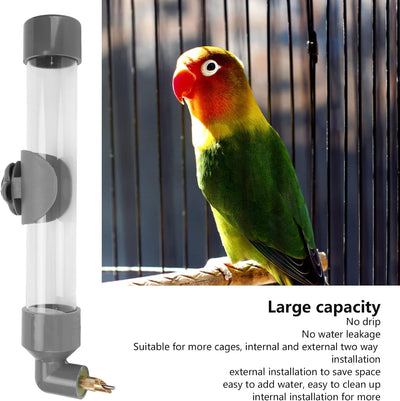 Shanrya Automatisches Papageien-Trinkgerät, Automatisch Versiegelnde Vogeltränke, Grosses Fassungsve