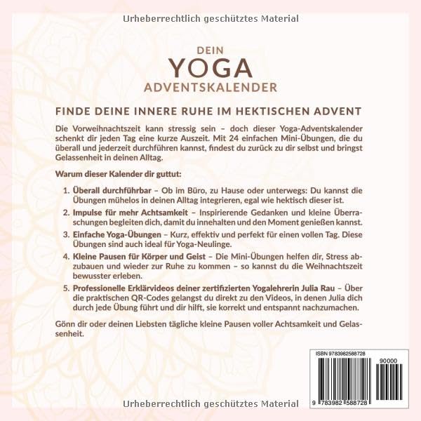 Dein Yoga-Adventskalender für kleine Pausen: 24 Mini-Übungen zum Durchatmen, die selbst dem Weihnach