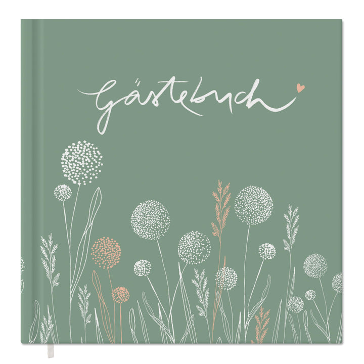 Eine der Guten Gästebuch blanko 100 Seiten, Hochzeit und Geburtstag, Grün | Zum freien Gestalten ohn