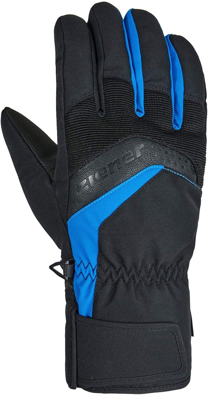 Ziener Herren Gabino Ski-Handschuhe/Wintersport |warm, Atmungsaktiv black.persian blue 8.5, black.pe