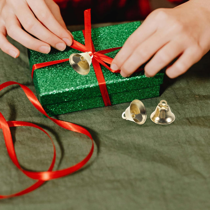 Tofficu 20 Stück 2 1 cm Glöckchen Kleine Glöckchen Zum Basteln Weihnachtsglocken Für Weihnachtsbaum