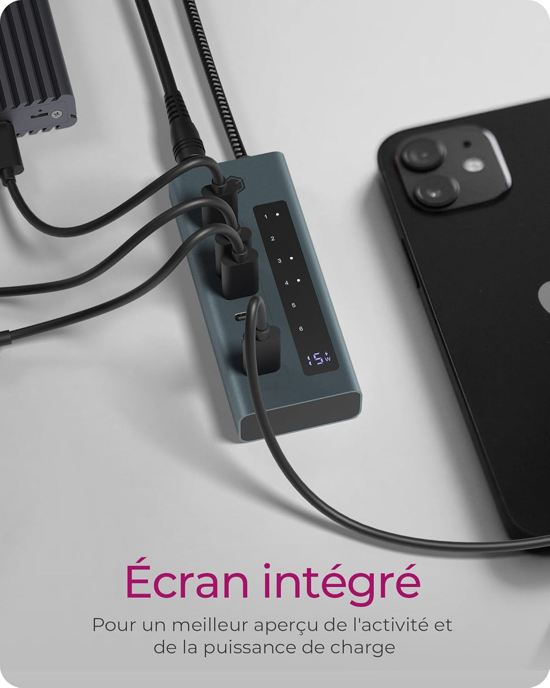 ICY Box USB 3.2 Gen 2 (3.1 Gen 2) Type-C 10000 Mbit/s, IB-HUB1457-C31