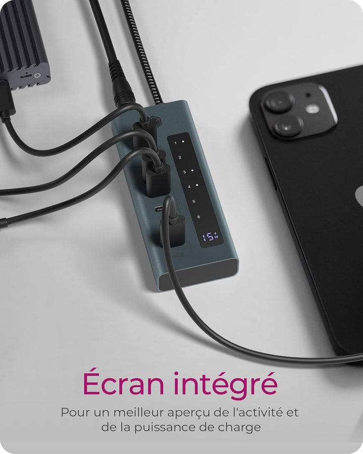 ICY Box USB 3.2 Gen 2 (3.1 Gen 2) Type-C 10000 Mbit/s, IB-HUB1457-C31
