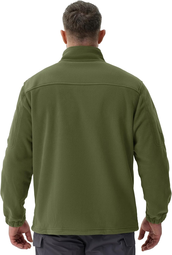 TACVASEN Herren Militär Outdoor Fleecejacke Warme Taktische Jacke Fleece Jacket S Armeegrün, S Armee