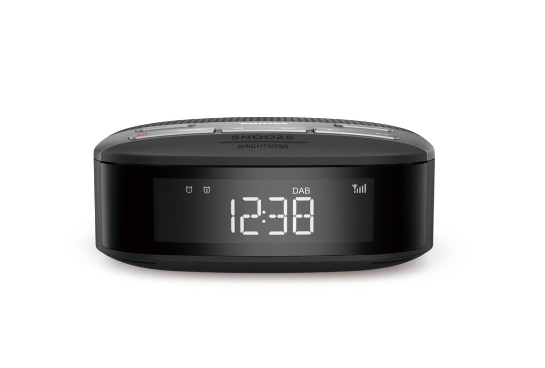 Philips Audio Radiowecker Radio DAB+ (Doppelter Alarm, Sleep Timer, Kompaktes Design, DAB+/UKW Digit