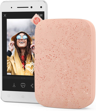 HP Sprocket Portable 5x7.6 cm Sofortbilddrucker (Rosa) Drucken Sie Bilder auf Zink Sticky-Backed Pap