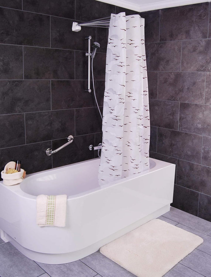RIDDER Ersatzduschvorhang Ombrella Sylt rosé 210x170 cm 210x170 cm Rosé, 210x170 cm Rosé