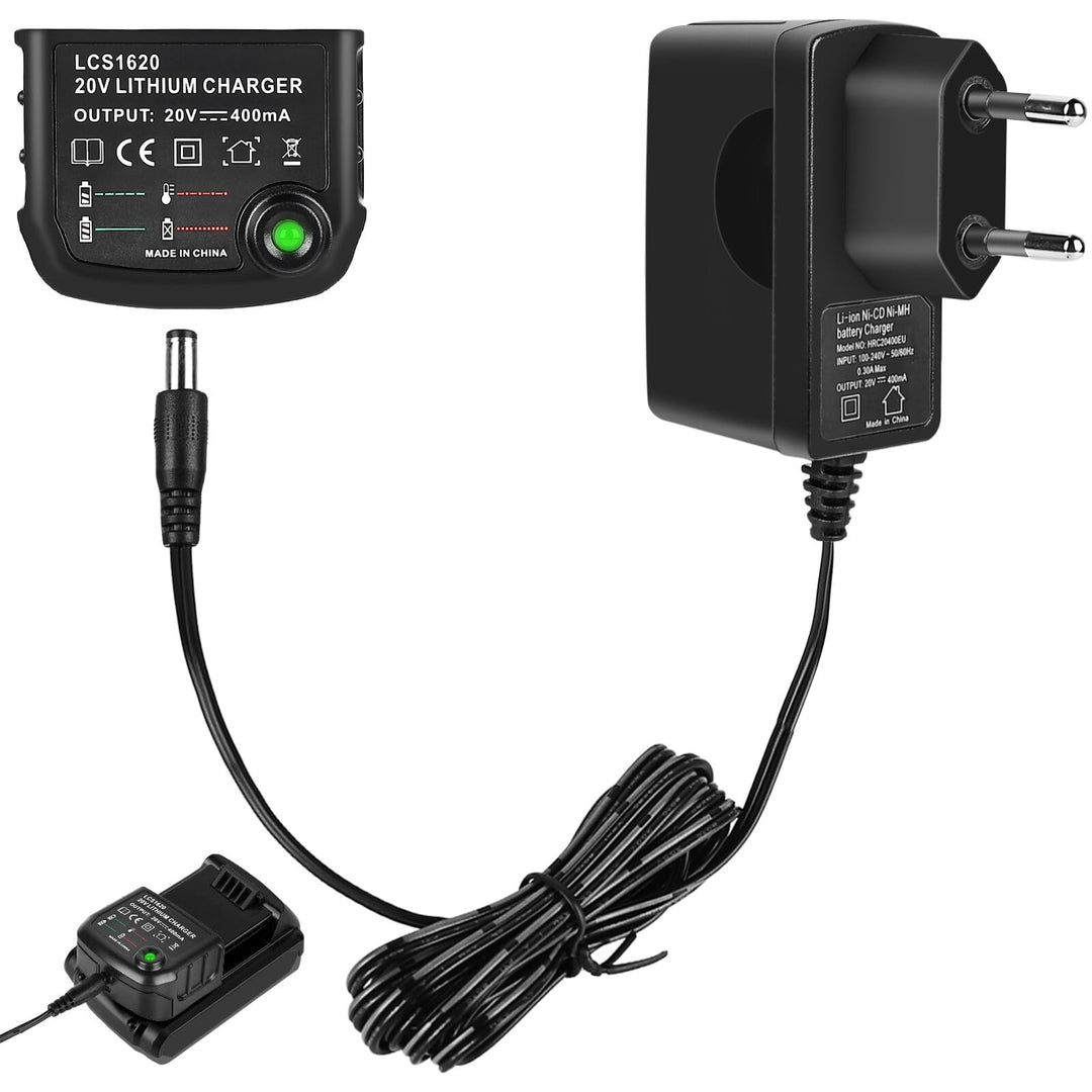 Ladegerät Lithium 18V/20V: Ladegerät Kompatibel für Black & Decker Lithium-Akku Lithium-Ionen-Ladege