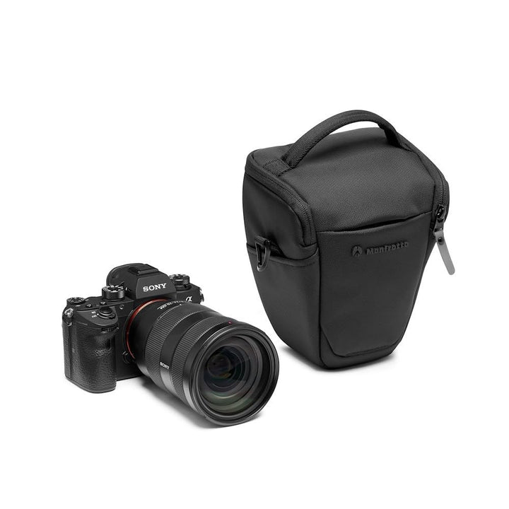 Manfrotto Advanced Holster S III, Tasche für Spiegellose Kamera mit Objektiv, Kameratasche mit Stati