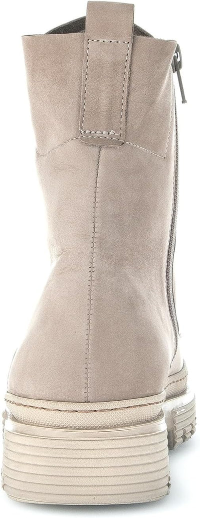 Gabor Damen Combat Boots, Frauen Stiefeletten,Wechselfussbett 37 EU Beige Silk, 37 EU Beige Silk