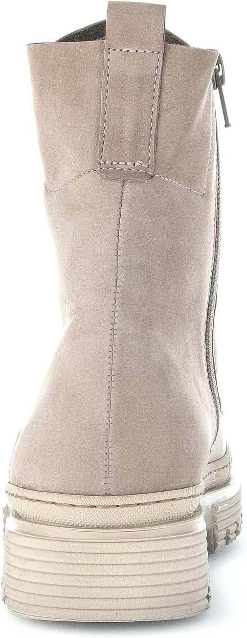 Gabor Damen Combat Boots, Frauen Stiefeletten,Wechselfussbett 37 EU Beige Silk, 37 EU Beige Silk