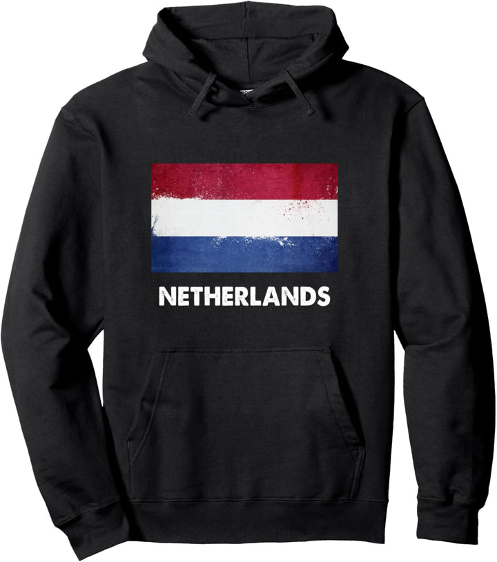 Niederländisch-Niederländische Flagge Pullover Hoodie