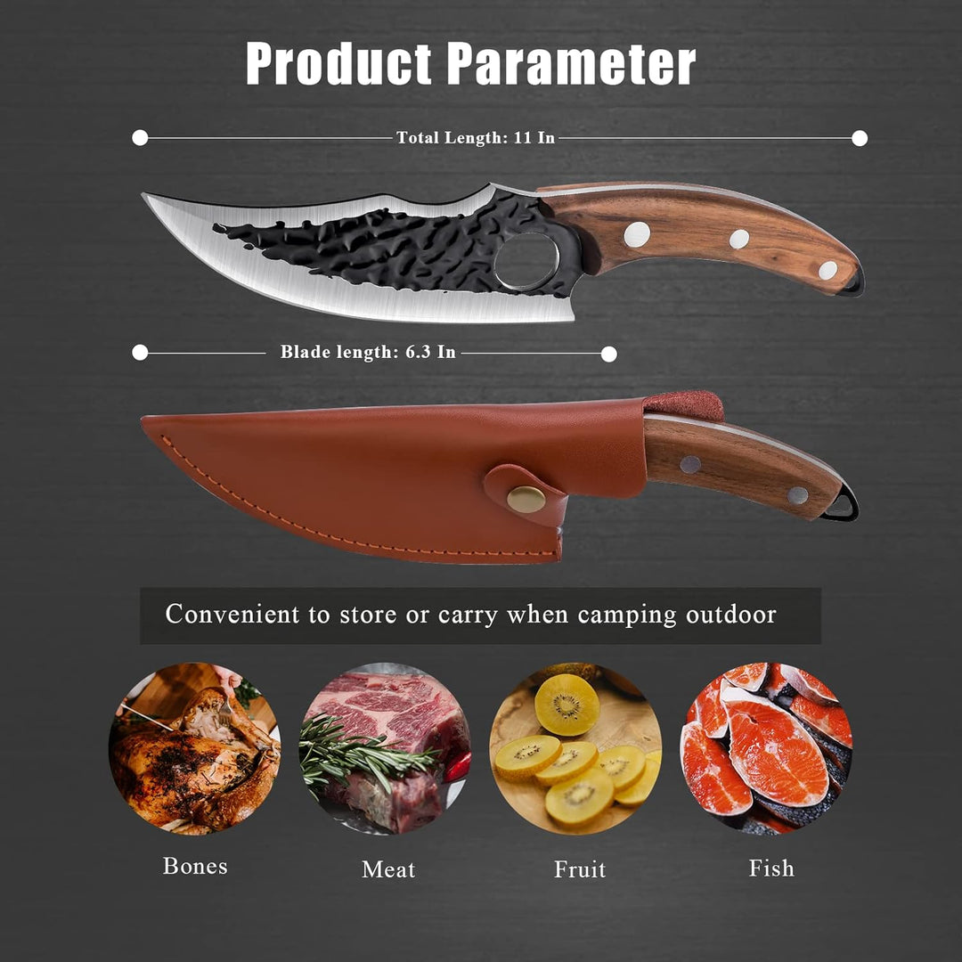 Dragon Riot Ausbeinmesser Profi Japanisches Kochmesser Küchenmesser mit Geschenkbox Wikinger Messer