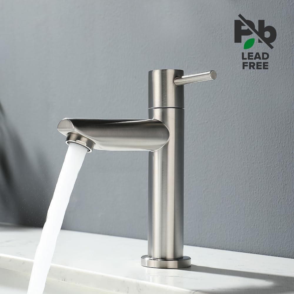 Decaura Kaltwasserhahn Gäste WC Wasserhahn Bad nur Kaltwasser Einhebelmischer Waschbecken Armatur Wa