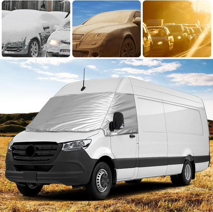 Frontscheibe Wrap Cover Ersatz für Mercedes Sprinter 2019-2023, Auto Windschutzscheiben Abdeckung, 6