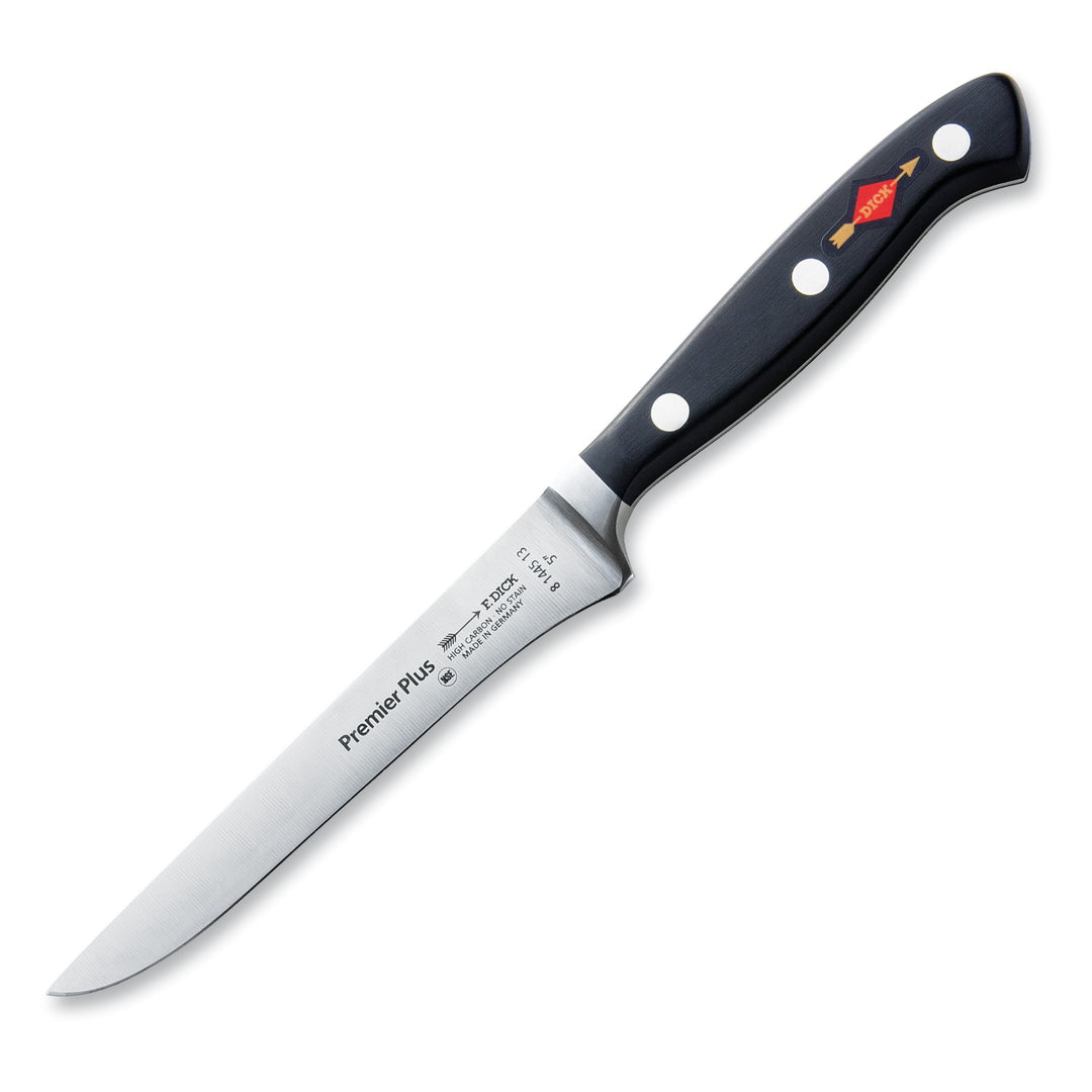 F. DICK Ausbeinmesser, Premier Plus (Messer mit Klinge 13 cm, X50CrMoV15 Stahl, nichtrostend, 56° HR