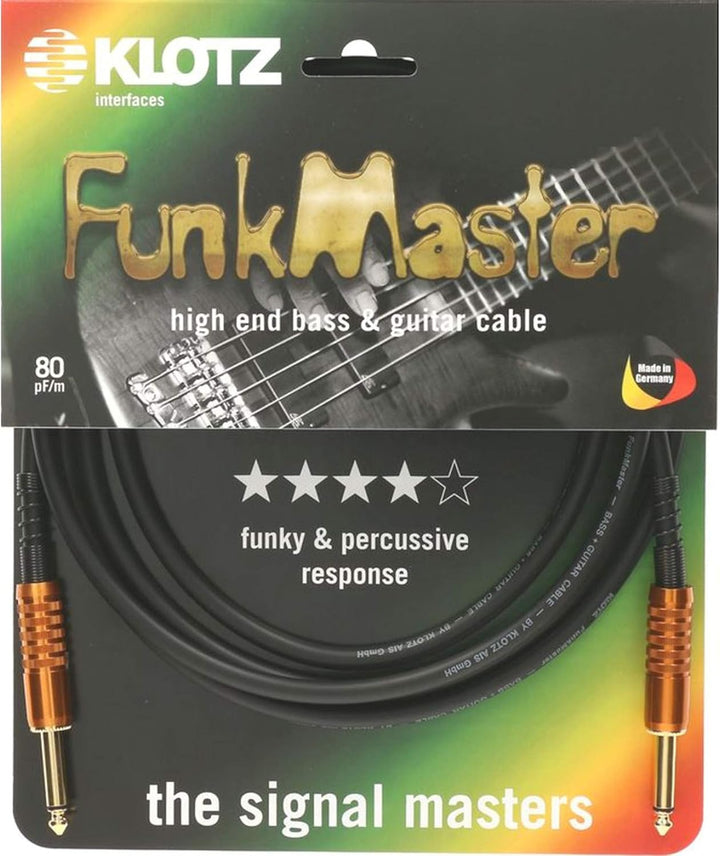 KLOTZ FunkMaster high end gitarren- & bass kabel (gerade - gerade) (4,5), 4,5