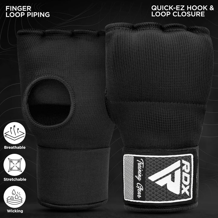 RDX Gel Innenhandschuhe Boxen MMA Muay Thai Training, Elastisch Boxbandagen 100cm Lang Handgelenkban