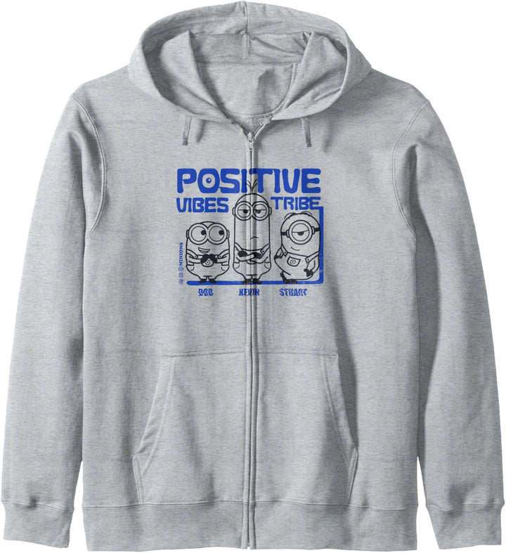 Minions Positive Vibe Tribe Height Graph Kapuzenjacke