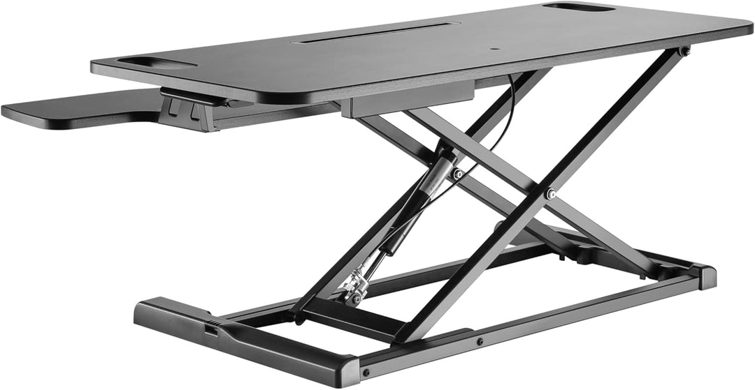 UPdesk Cross Large - Schreibtischaufsatz höhenverstellbar für Laptop & PC - Schreibtischerhöhung - S