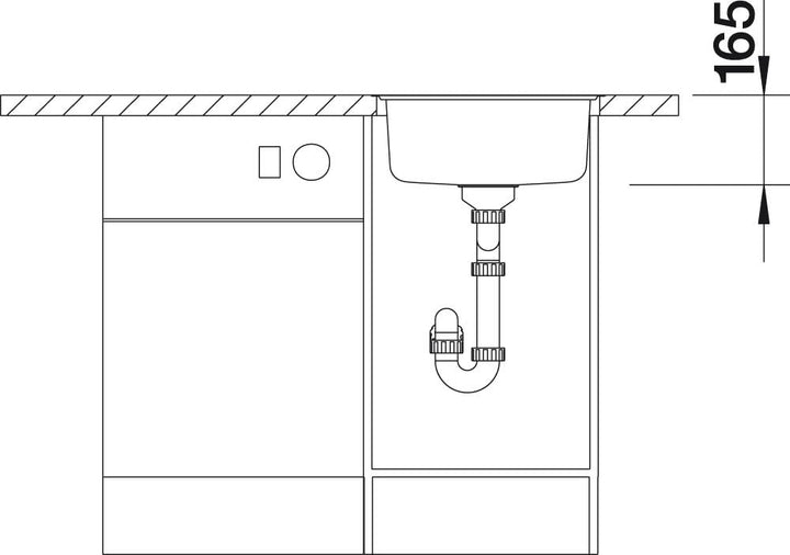 BLANCO RONDOSOL-IF | Edelstahl | Einbauart: Einbau von Oben & Flächenbündig & Unterbau | ohne Ablauf