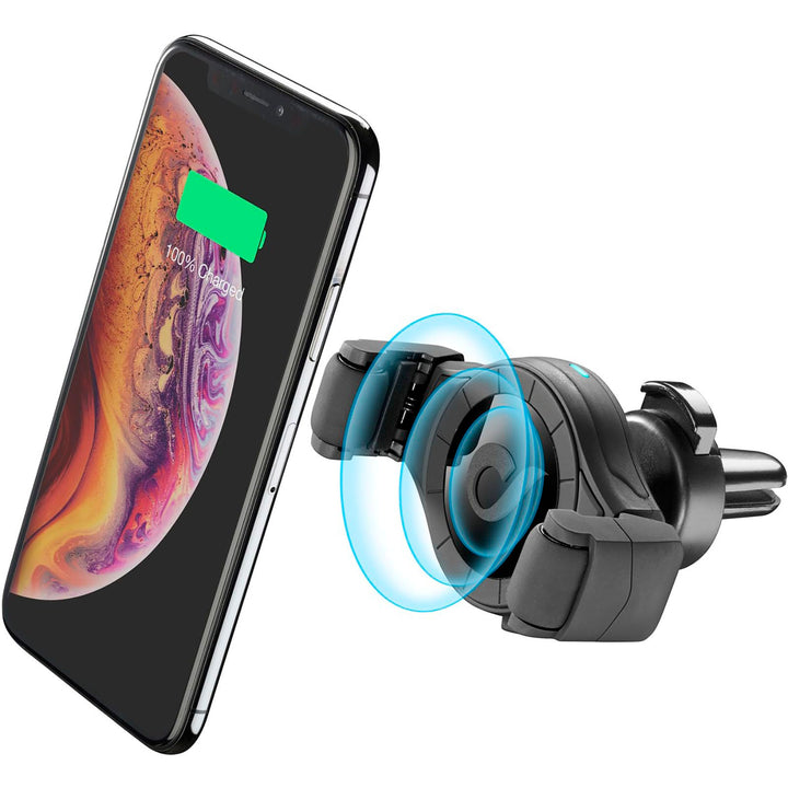 cellularline | Spin Air Roll - Universale Wireless | Smartphonehalterung für das Auto mit kabelloser