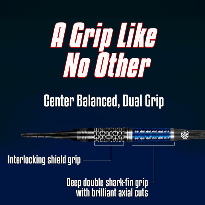 Shot Soft Darts Boris Koltsov Viking Raven 90% Tungsten Softtip Darts Softdart Dartpfeile (18 Gramm)