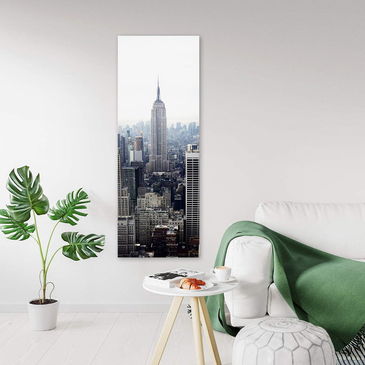 Feeby Dekobild New York Deko Wand Kunstdruck Architektur Grau 50x150 cm M8079 50x150 cm, M8079 50x15
