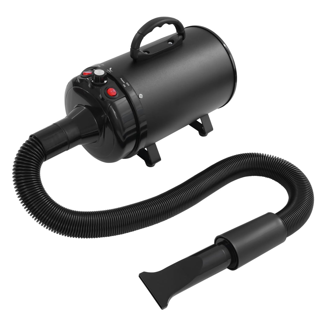 Hundefön Blower mit 4 Düsen - 2200W Profi Blower Hund, Leiser Hundepflege Trockner Gebläse für Hunde