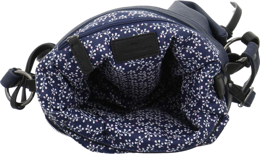TOM TAILOR bags Elin Damen Umhängetasche Crossbody Bag 28,5 x 9 x 26 Blau, 28,5 x 9 x 26 Blau