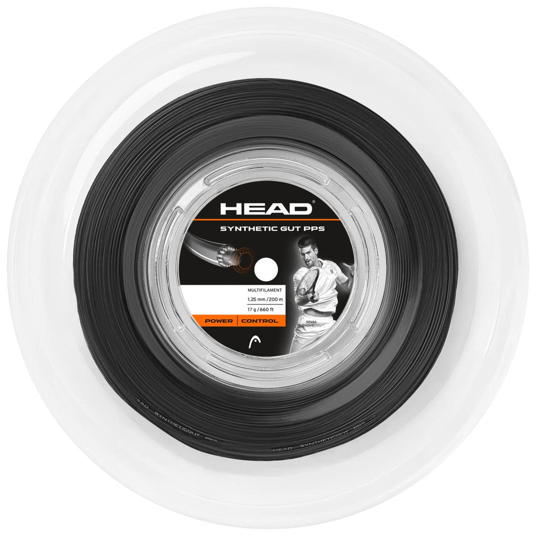 HEAD Synthetic Gut Pps Rolle Tennis-Saite 16 Schwarz, 16 Schwarz