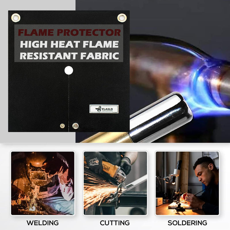 FLASLD Welding Blanket & Soldering Heat Shield Mat, Schweissdecke & Löten Hitzeschild Matte, 30 x30