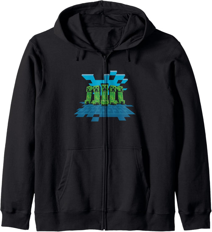Minecraft Creeper Mob Aufstellung Kapuzenjacke
