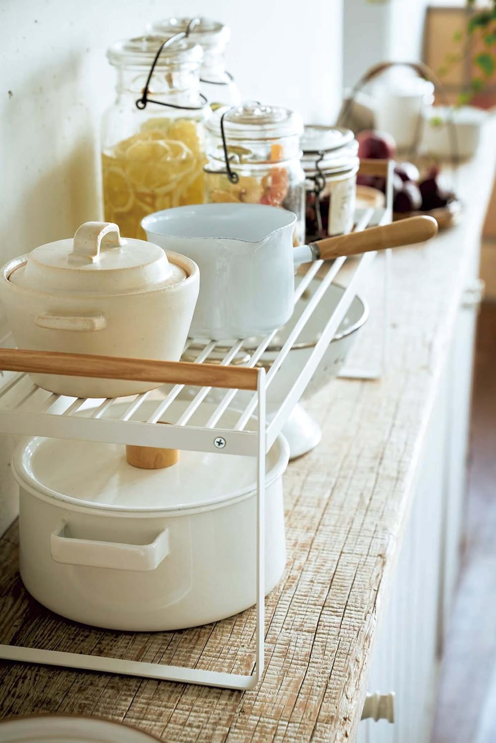 Kitchen storage shelf - Tosca - white