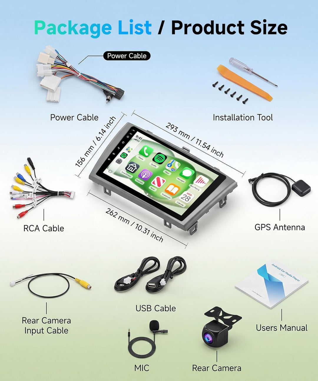 Rimoody 8 Core 6G+128G Android Autoradio für Toyota Avensis T27 2008-2015 Wireless Carplay Android A