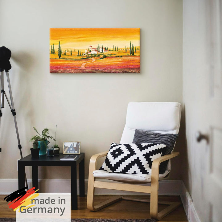 ARTland Leinwandbilder Wandbild Bild auf Leinwand 100 x 50 cm Landschaften Europa Italien Malerei Or