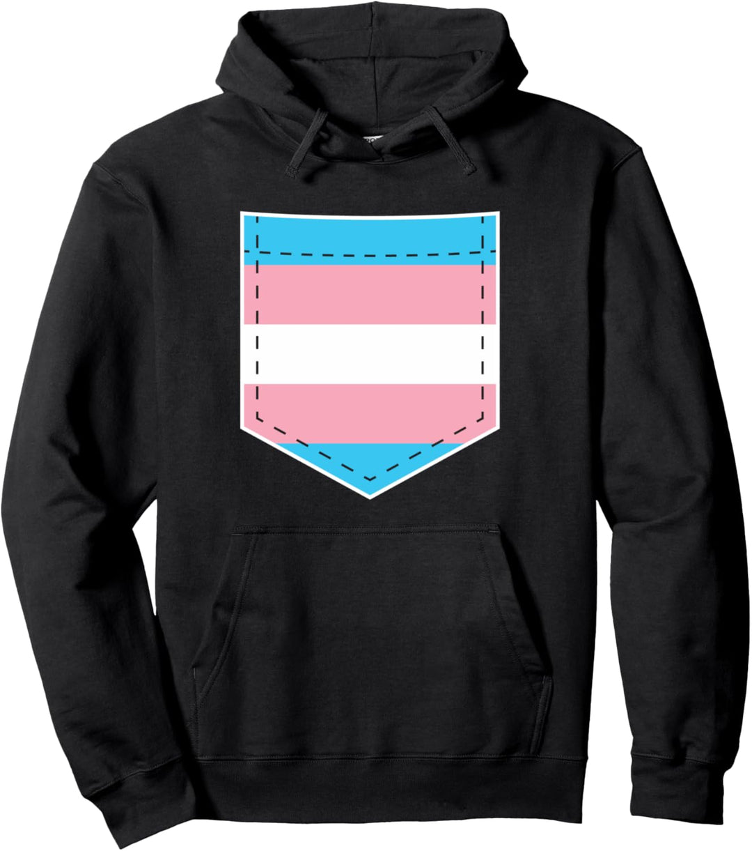 LGBTQ Transgender Pride Flaggentasche — LGBTQIA+ Transgender Pullover Hoodie