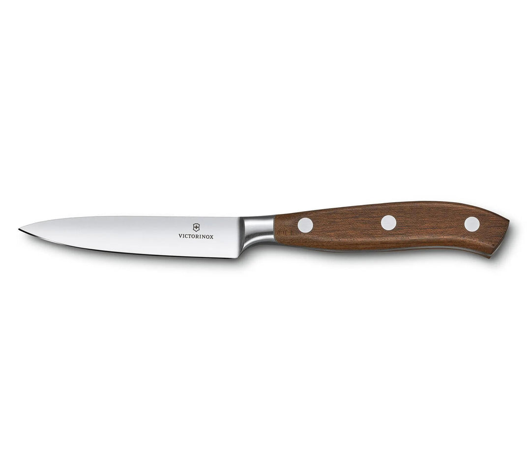 Victorinox Grand Maître, Profi Officemesser, Extra Scharfe Klinge, gerader Schliff, 10 cm, Edler Hol