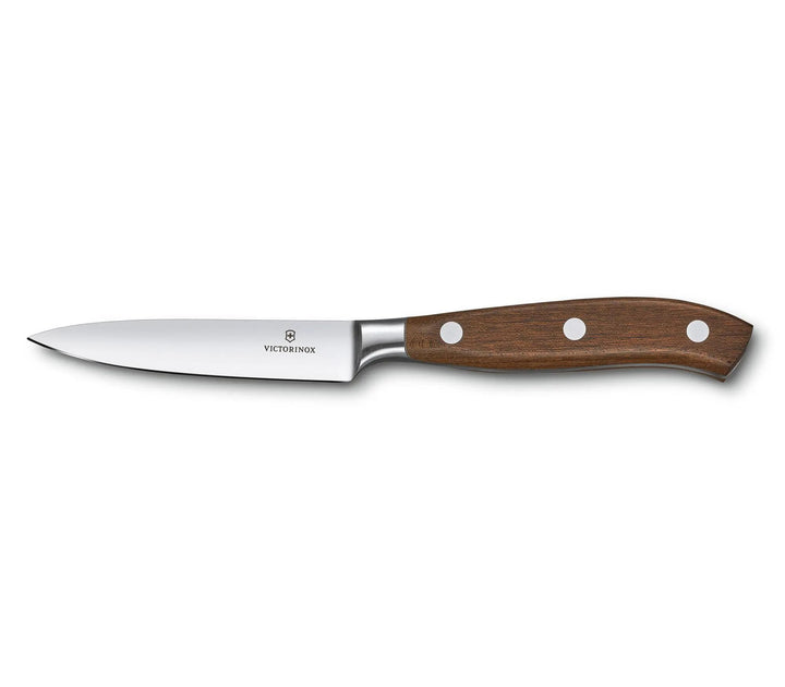 Victorinox Grand Maître, Profi Officemesser, Extra Scharfe Klinge, gerader Schliff, 10 cm, Edler Hol