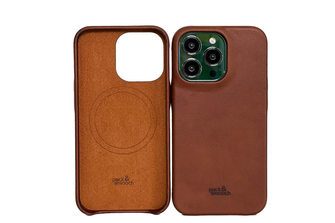 Pack & Smooch Für iPhone 14 Pro Max (6,7") Lederhülle Ledercase Backcover -Chester- aus Pflanzlich g