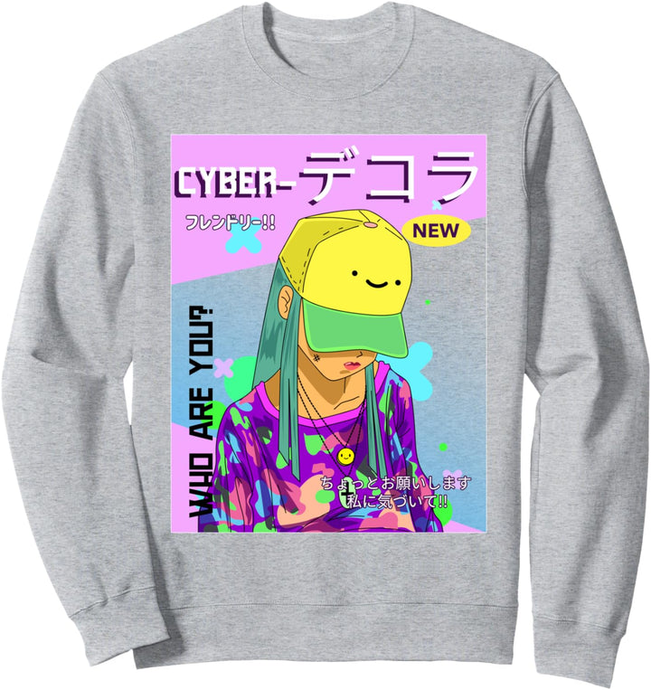 Japanische Mode, Anime, Manga, Cyber – Sweatshirt