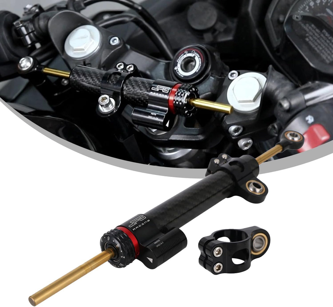 Motorrad-Lenkungsdämpfer-Stabilisator, 33 cm, universeller Lenkstabilisator für die meisten Motorräd