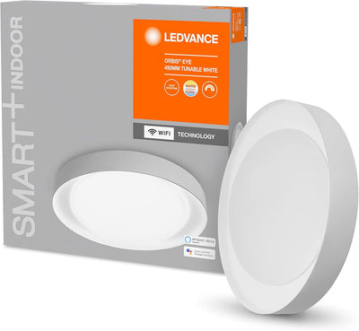 Ledvance Smarte LED Wand-und Deckenleuchte für Innen mit WiFi Technologie, Lichtfarbe änderbar (3000