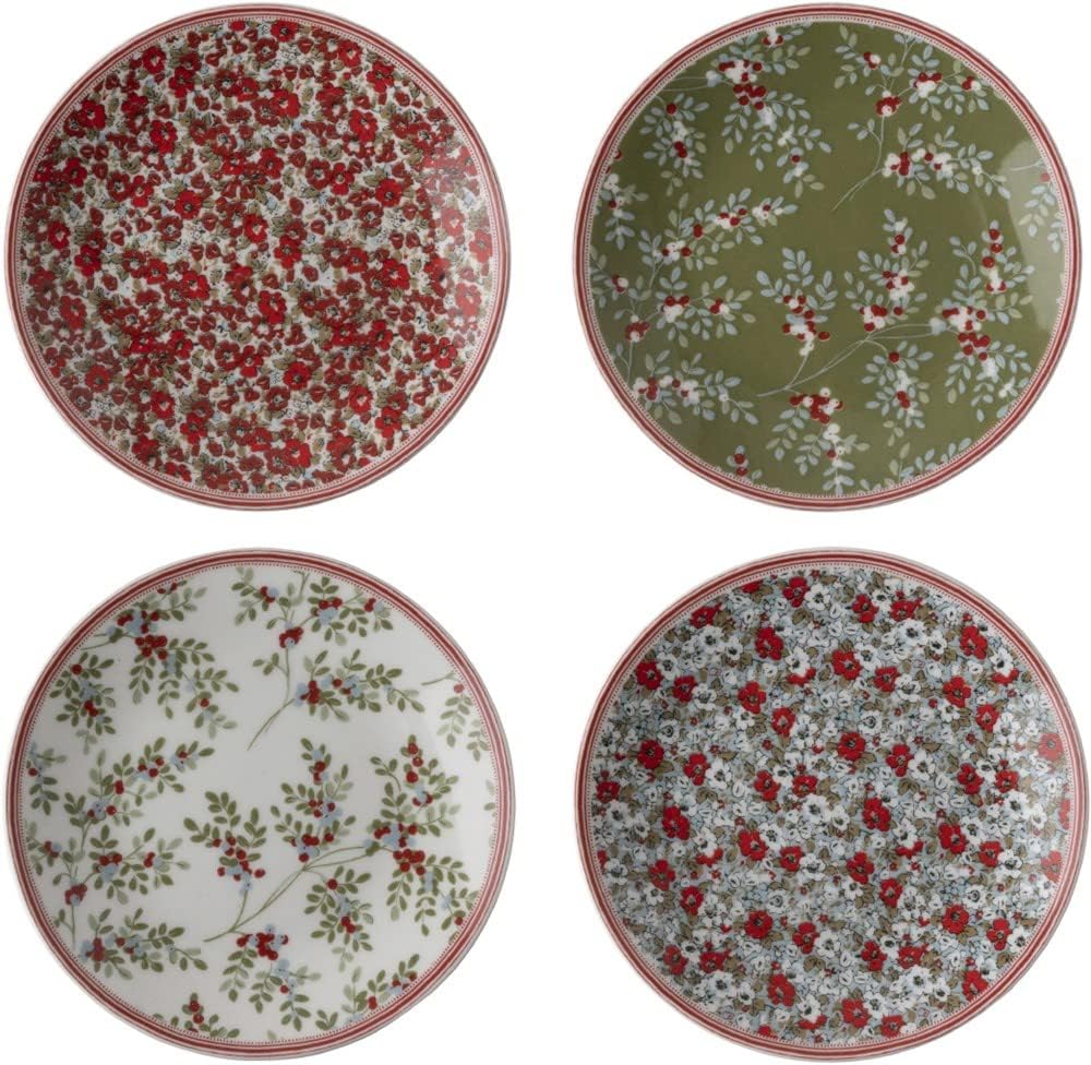 Laura Ashley Stockbridge Collectables Geschenkset 4 Petit Fours 12 cm Porzellan
