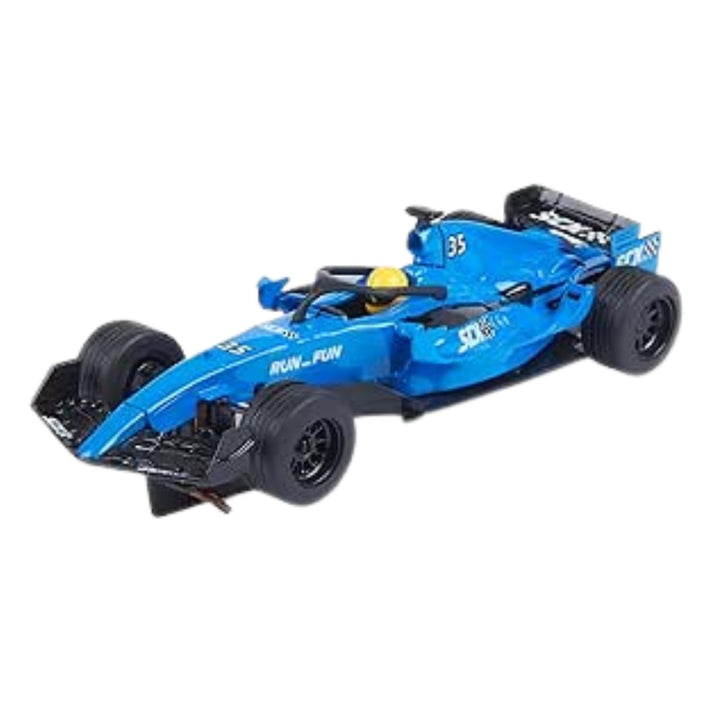 SCALEXTRIC Kompaktes Rennfahrzeug - Slotauto - Massstab 1:43 (Formel 1 - Blau & Weiss)